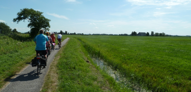 fietrsroute rond Leeuwarden