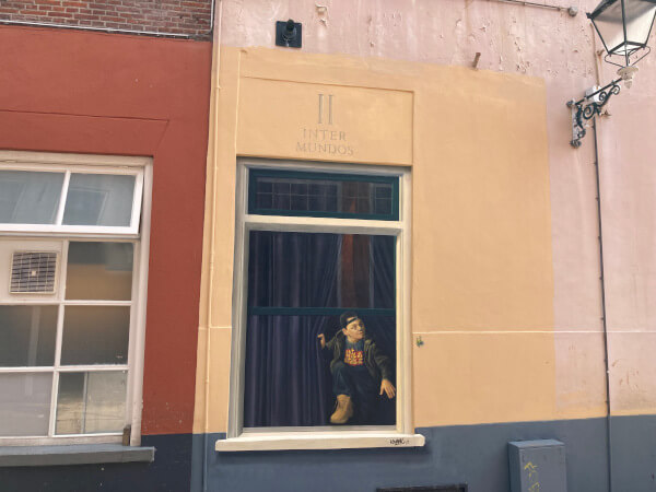 Muurschildering LJ van Tuinen